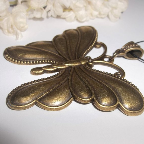 Boho Butterfly Necklace, Statement Necklace, Pendant, Butterfly, Necklace A125 - Picture 4 of 10